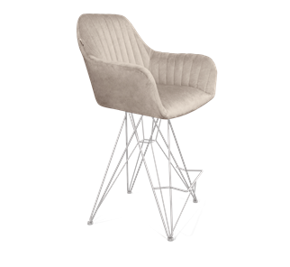 Полубарный стул SHT-ST38-1 / SHT-S66-1 (лунный мрамор/хром лак) в Артеме