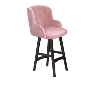 Полубарный стул SHT-ST39 / SHT-S65-1 (пыльная роза/венге) в Артеме