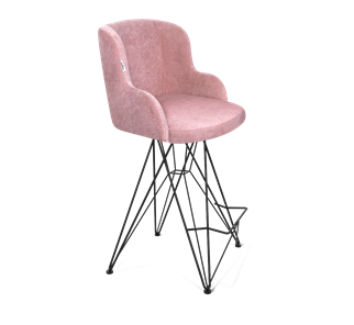 Полубарный стул SHT-ST39 / SHT-S66-1 (пыльная роза/черный муар) в Артеме
