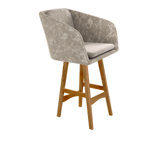 Полубарный стул SHT-ST43-1 / SHT-S65-1 (карамельный латте/светлый орех) в Артеме