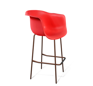 Барный стул SHT-ST31/S29 (красный/медный металлик) в Артеме