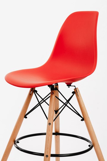 Барный стул DSL 110 Wood bar (красный) в Артеме - изображение 2