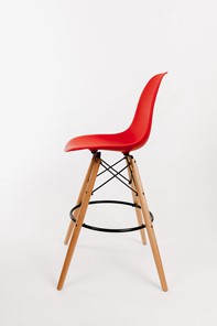 Барный стул DSL 110 Wood bar (красный) в Уссурийске - предосмотр 3