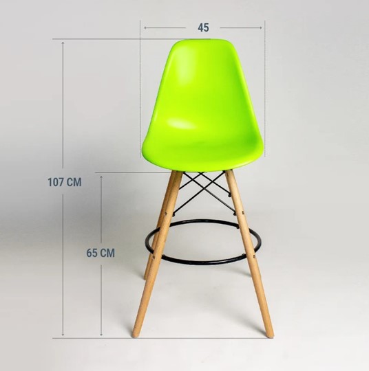 Барный стул DSL 110 Wood bar (Салатовый) в Артеме - изображение 1