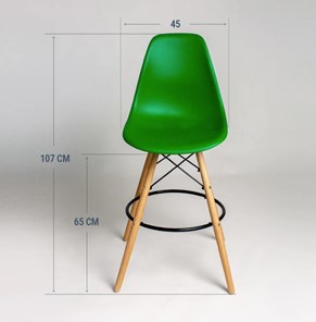 Барный стул DSL 110 Wood bar (Зеленый) в Артеме - предосмотр 1