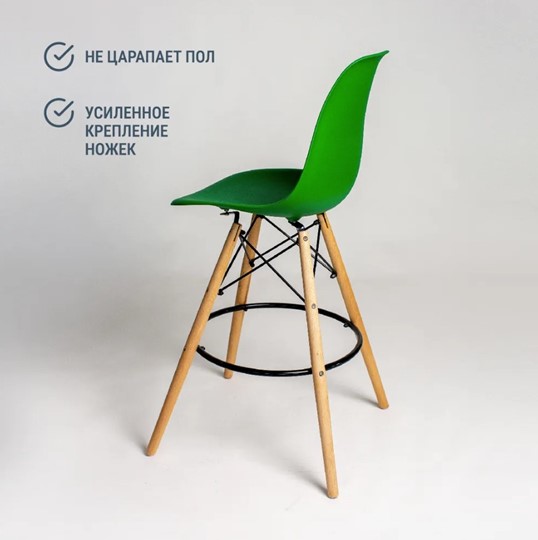 Барный стул DSL 110 Wood bar (Зеленый) в Артеме - изображение 3