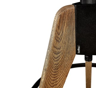 Барный стул SHT-ST15-1/S92 (дуб выбеленный/брашированный коричневый/черный муар) во Владивостоке - предосмотр 6