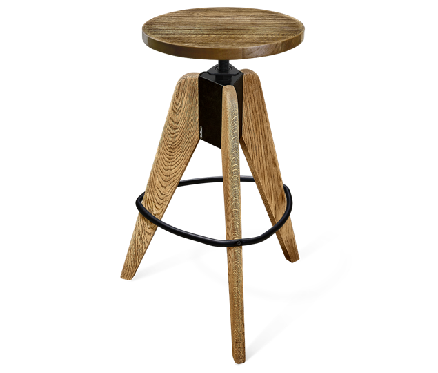 Барный стул SHT-ST29-C12/S92 (ежевичное вино/брашированный коричневый/черный муар) в Артеме - изображение 5