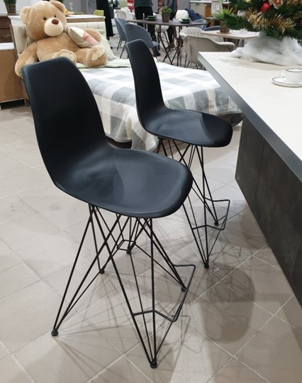 Барный стул SHT-ST29/S92 (черный/брашированный коричневый/черный муар) в Артеме - изображение 22