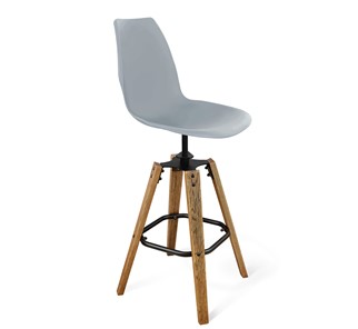 Барный стул SHT-ST29/S93 (голубой pan 278/брашированный коричневый/черный муар) в Артеме - предосмотр 10