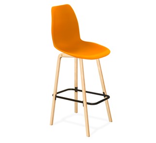 Барный стул SHT-ST29/S94 (оранжевый ral2003/прозрачный лак/черный муар) в Находке - предосмотр 7