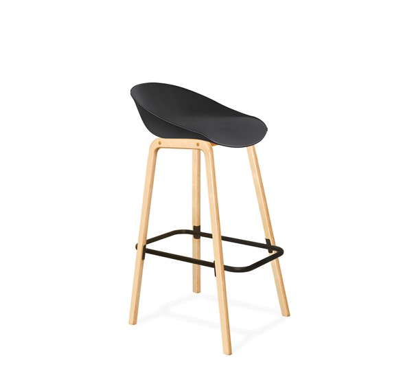 Барный стул SHT-ST29/S94 (оранжевый ral2003/прозрачный лак/черный муар) в Артеме - изображение 10