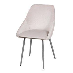 Мягкий дизайнерский стул Мартин СРП-063 эмаль бриллиант Веллюто бежевый в Уссурийске