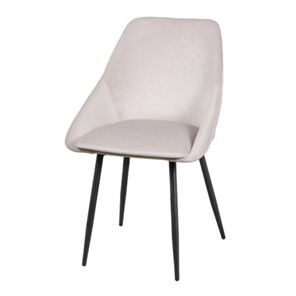 Дизайнерский стул Мартин СРП-063 эмаль черная Веллюто бежевый во Владивостоке - предосмотр