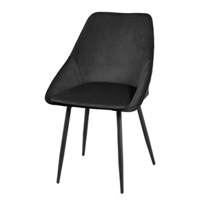 Дизайнерский стул Мартин СРП-063 эмаль черная Веллюто черный во Владивостоке