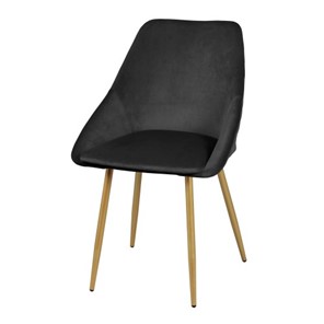 Дизайнерский стул Мартин СРП-063 эмаль голд Веллюто черный во Владивостоке