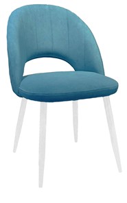 Обеденный стул 217 V16 голубой/белый во Владивостоке