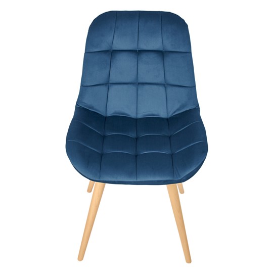 Обеденный стул POLINI Home Verona SD, синий-натуральный во Владивостоке - изображение 1