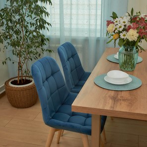 Обеденный стул POLINI Home Verona SD, синий-натуральный во Владивостоке - предосмотр 7