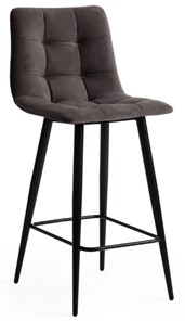 Кухонный полубарный стул CHILLY (mod. 7095пб) 55х44х94 темно-серый barkhat 14/черный арт.19657 в Артеме
