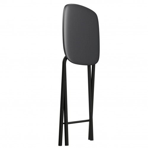 Кухонный табурет Складной СРП-013КВ (квадратное сиденье) Эмаль, черный в Артеме - изображение 1