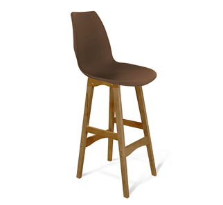 Барный стул SHT-ST29/S65 (коричневый ral 8014/светлый орех) в Артеме