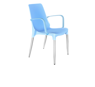 Кухонный стул SHT-ST76/S424-С (голубой/хром лак) в Уссурийске