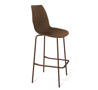 Барный стул SHT-ST29/S29 (коричневый ral 8014/медный металлик) в Артеме