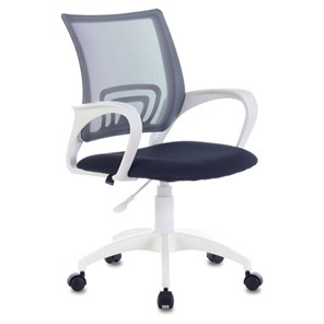 Компьютерное кресло Brabix Fly MG-396W (с подлокотниками, пластик белый, сетка, темно-серое) 532400 в Артеме - предосмотр