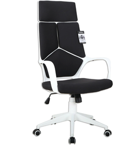 Кресло Brabix Premium Prime EX-515 (пластик белый, ткань, черное) 531812 во Владивостоке