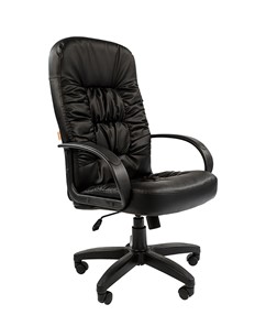Кресло компьютерное CHAIRMAN 416, экокожа, цвет черный в Находке