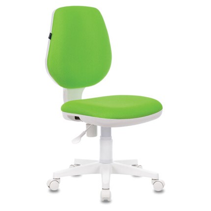 Компьютерное кресло Brabix Fancy MG-201W (без подлокотников, пластик белый, салатовое) 532414 в Артеме - изображение