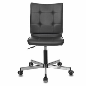 Офисное кресло Brabix Stream MG-314 (без подлокотников, пятилучие серебристое, экокожа, черное) 532077 в Уссурийске