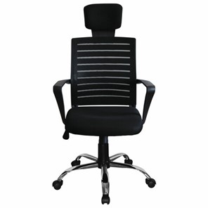 Кресло офисное Brabix Victory MG-016 (подголовник, хром, черное) 531924 в Находке