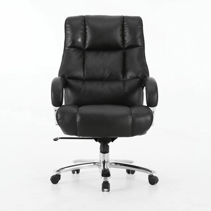 Кресло офисное Brabix Premium Bomer HD-007 (рециклированная кожа, хром, черное) во Владивостоке - изображение