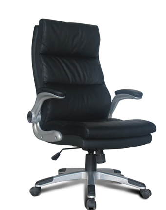 Офисное кресло BRABIX "Fregat EX-510", рециклированная кожа, черное, 530863 в Артеме - изображение