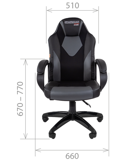 Компьютерное кресло CHAIRMAN GAME 17, цвет черный / голубой в Артеме - изображение 1