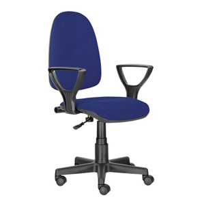 Компьютерное кресло Brabix Prestige Ergo MG-311 (регулируемая эргономичная спинка, ткань, синее) 532423 в Артеме - предосмотр 2
