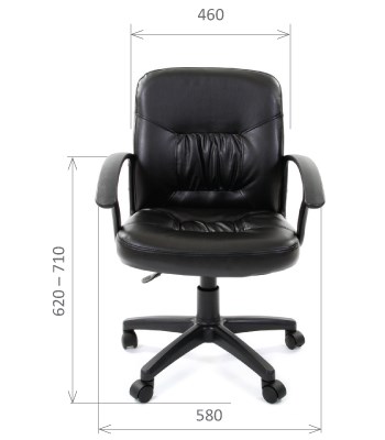 Офисное кресло CHAIRMAN 651 ЭКО коричневое в Артеме - изображение 1