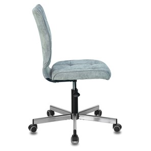 Кресло офисное Brabix Stream MG-314 (без подлокотников, пятилучие серебристое, ткань, серо-голубое) 532395 в Артеме - предосмотр 1