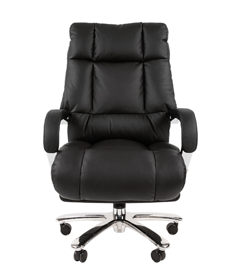 Компьютерное кресло CHAIRMAN 405 черное нат.кожа/экокожа в Артеме - изображение 1
