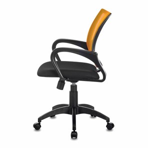 Кресло офисное Brabix Fly MG-396 (с подлокотниками, сетка, оранжевое/черное) 532084 в Артеме - предосмотр 3