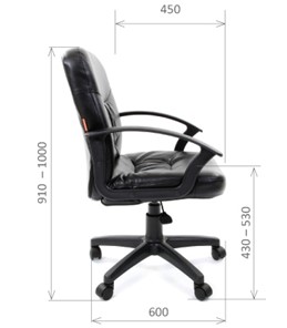 Офисное кресло CHAIRMAN 651 ЭКО коричневое в Артеме - предосмотр 2