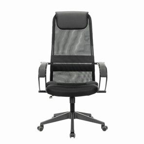 Кресло офисное Brabix Premium Stalker EX-608 PL (ткань-сетка/кожзам, черное) 532090 в Находке - предосмотр 1