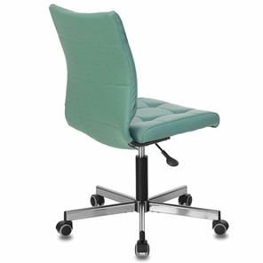 Компьютерное кресло Brabix Stream MG-314 (без подлокотников, пятилучие серебристое, экокожа, серо-голубое) 532079 в Артеме - предосмотр 2