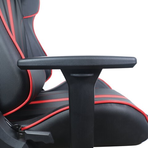 Офисное кресло Brabix GT Carbon GM-120 (две подушки, экокожа, черное/красное) 531931 во Владивостоке - изображение 11