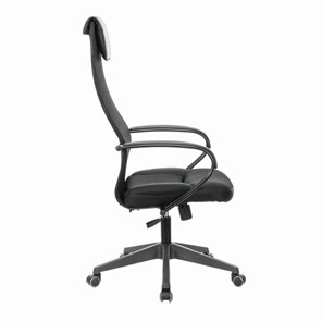 Кресло офисное Brabix Premium Stalker EX-608 PL (ткань-сетка/кожзам, черное) 532090 в Уссурийске - предосмотр 2