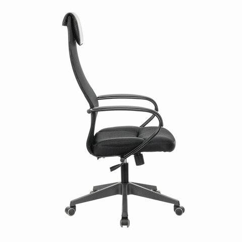 Кресло офисное Brabix Premium Stalker EX-608 PL (ткань-сетка/кожзам, черное) 532090 в Уссурийске - изображение 2