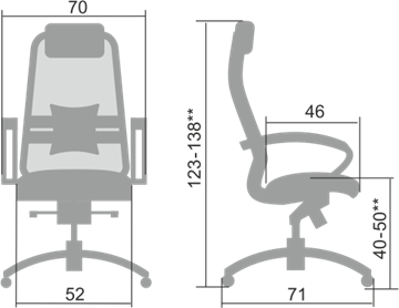 Офисное кресло Samurai S-1.04, серый в Уссурийске - предосмотр 1