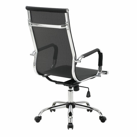 Офисное кресло Brabix Line EX-530 (хром, сетка, черное) 531846 в Артеме - изображение 2